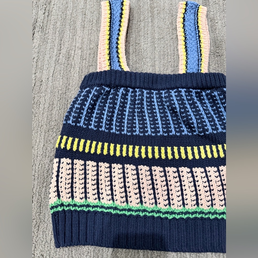 Veronica Beared Jacquard Knit Striped Knit Top - Picture 7 of 14